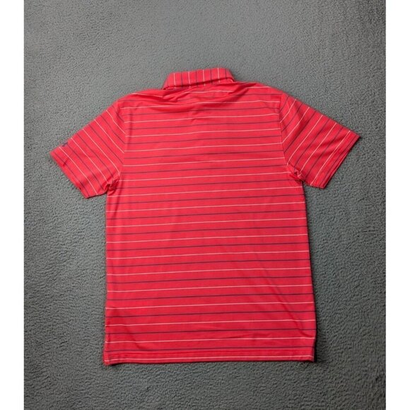 Under Armour Polo Shirt Mens Medium Performance Stripe 2.0 Golf Stretch - Picture 2 of 16